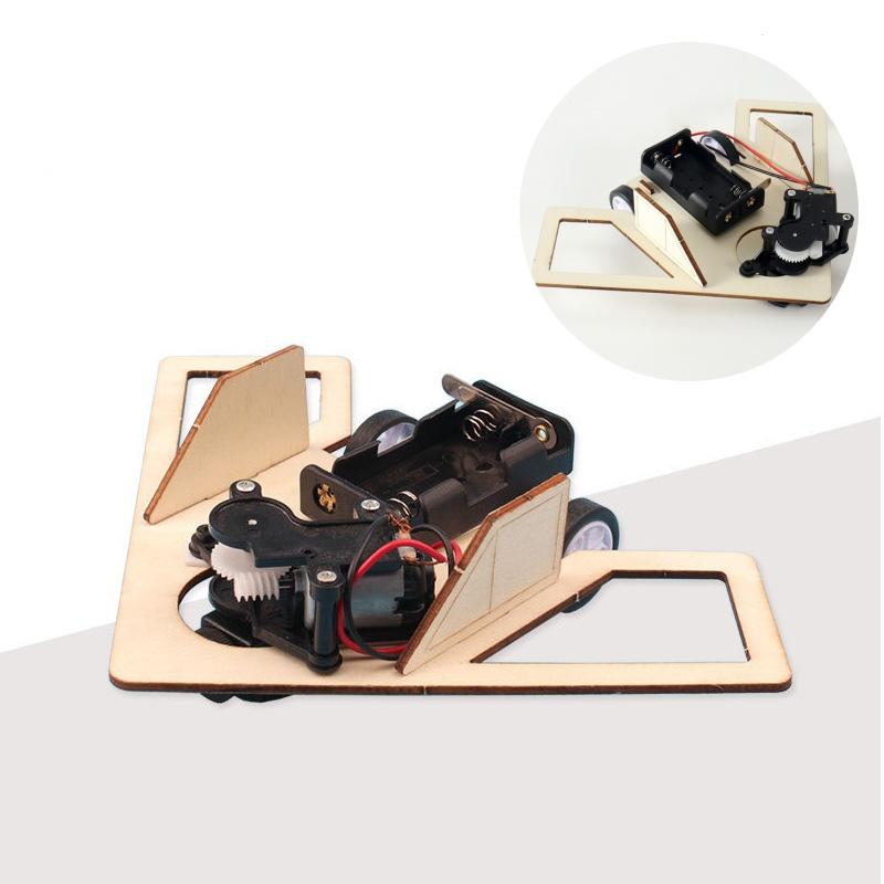 DIY Obstacle Avoidan Car Robot Scien Experiment Technology Elementary School Student Manual Intelligen Experiment Toy Gift