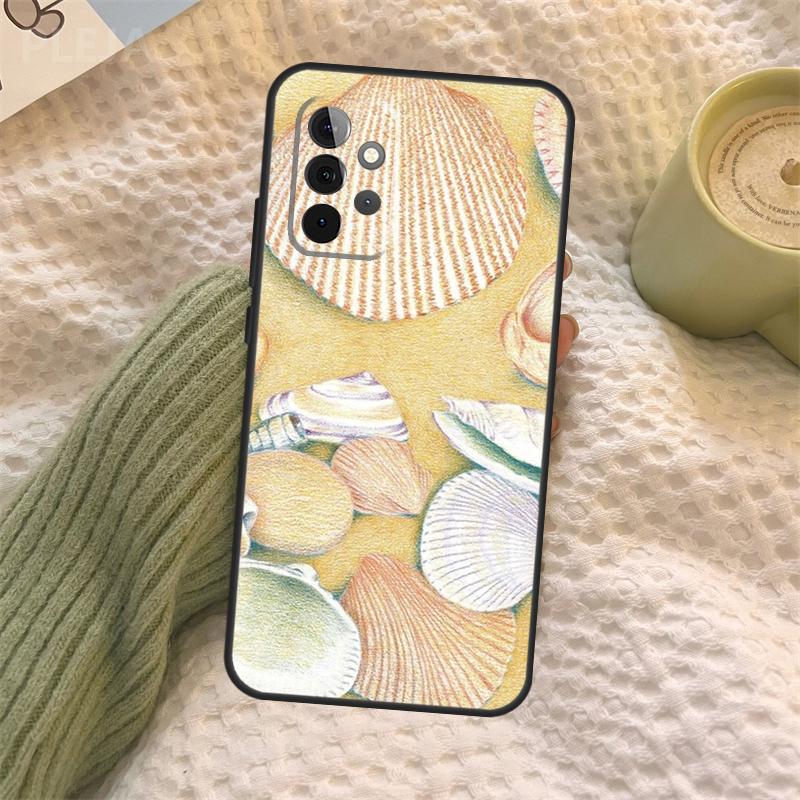 Seashell Shell Sea Art Case For Samsung Galaxy A16 A33 A36 A56 A26 A15 A55 A53 A35 A22 A32 A52 A54 A34 A14 A05 A06