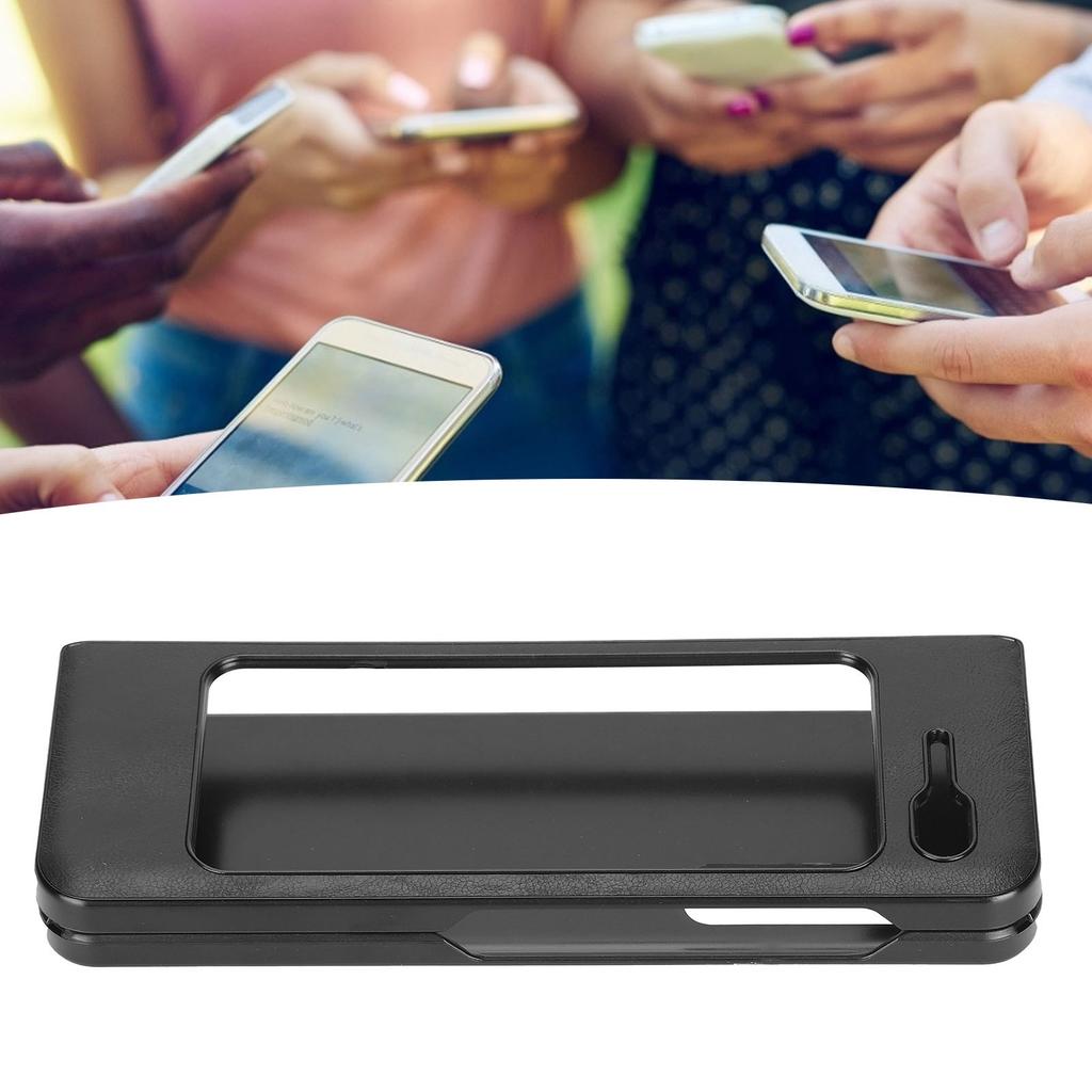 Mobile Phone Leather Case AllInclusive AntiFall Protective Cover for Fold 1 W20(Black )