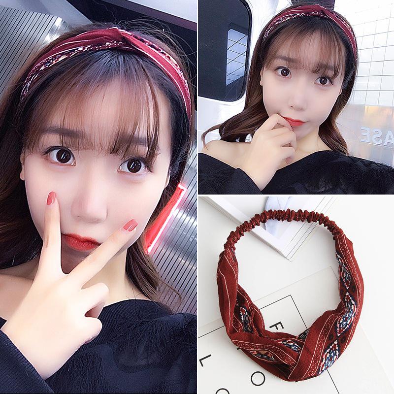 Korean Spring-Summer Elastic Chiffon Silk Headband for Women – Hair Accessories, Sports & Face Washing