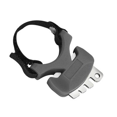 Kleiner Keramik-Klingen-LinienSchneider Verstellbares Band Fingerring Leichtes Edelstahl-Design Für Schnelle Hakenbefestigung Und Köderanpassung