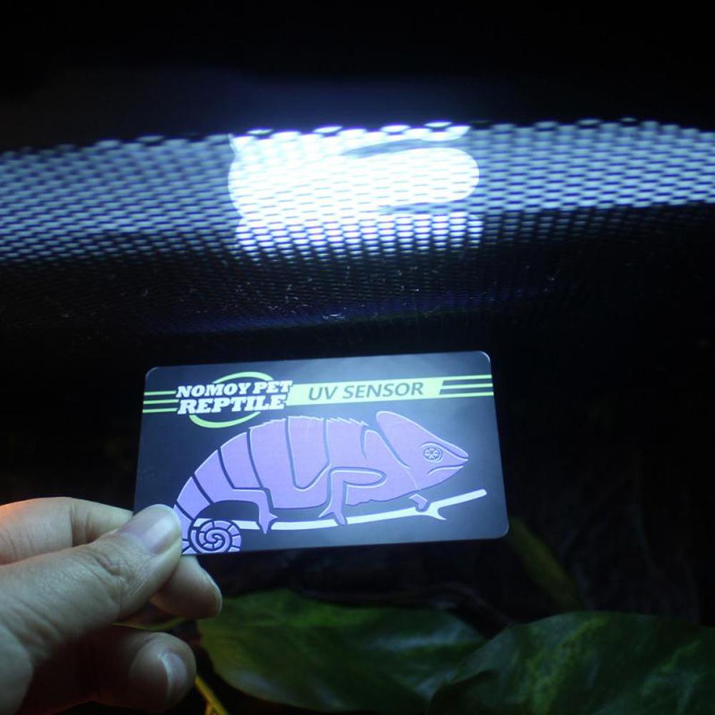 Reptile Uvb Uv Test Card 10 Seconds Detection Reusable Card Reptile Accessories Aquarium Equipment