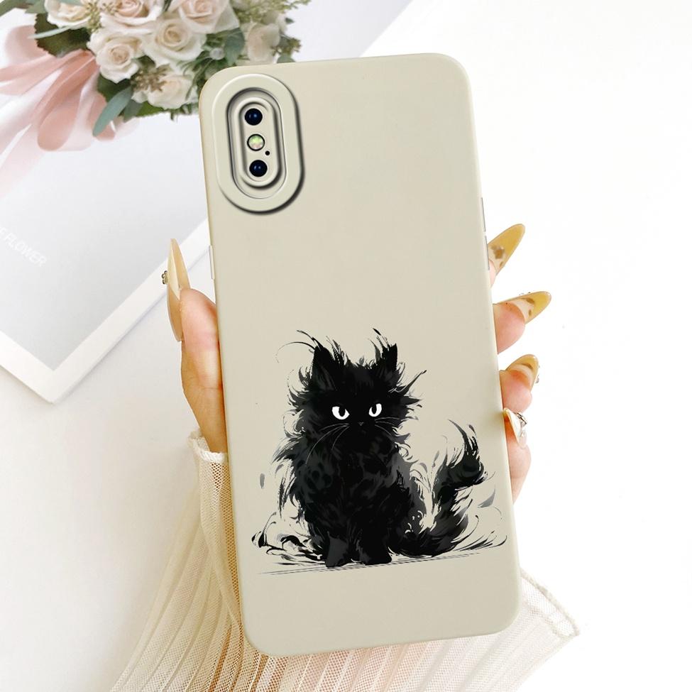 Casing For iPhone XS Max Cover Fashion Cartoon Cute Funny Painted Silicone Phone Case A1921 A2101 A2102 A2104