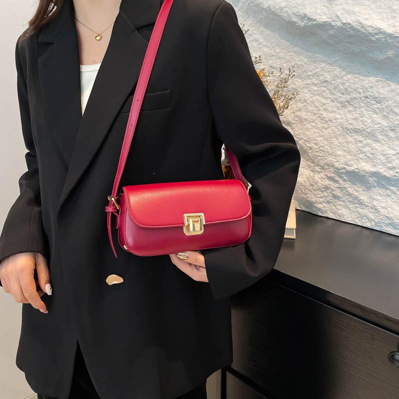 Popular Underarm Small Bag Women's Autumn and Winter Versatile New Fashion Shoulder Messenger Bag Retro Women's Small Square Bag