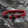 Anchor Bracelet Men Fashion Student Navy Style Simple Student Trendy Men Women Braided Milanese Rope Braclet Couple Braslet