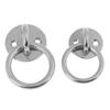 304 Stainless Steel Pad Eye Plate Staple Ring U-Shaped Sail Shade Hardware - For Wall Ceiling Hammock Hooks Hanger