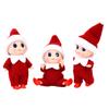 Poseable Christmas Baby Elf Dolls Ornament Plush Toys Kids Gift 2024 Christmas Party Decoration for Home 2025 New Year Supplies