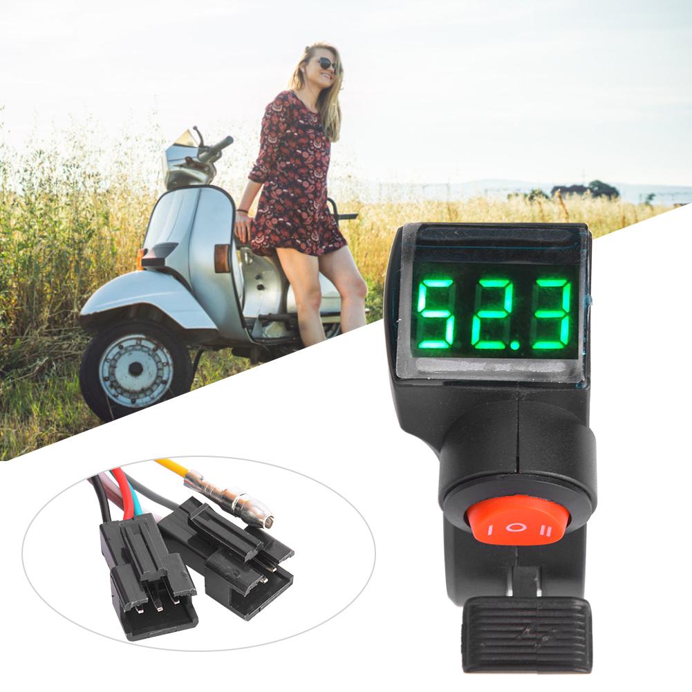 E Bike Thumb Throttle LCD Display Digital Battery Voltage Power Switch for Electric Vehicle