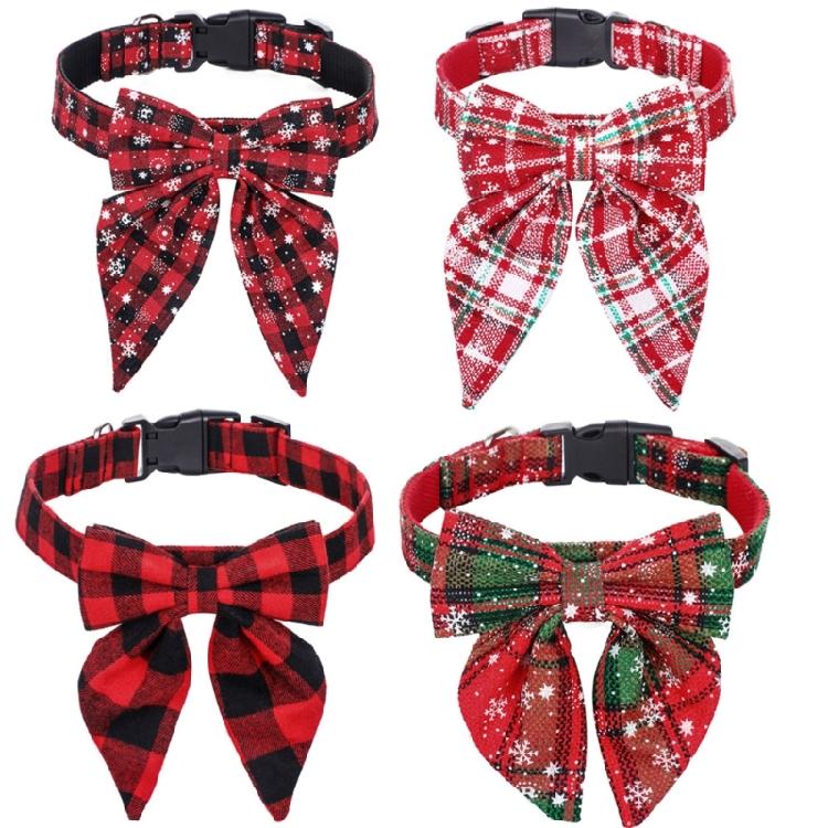Breakaway Cat Collar Christmas Dog Dress Up Tie Festive Pet Decorative Collar
