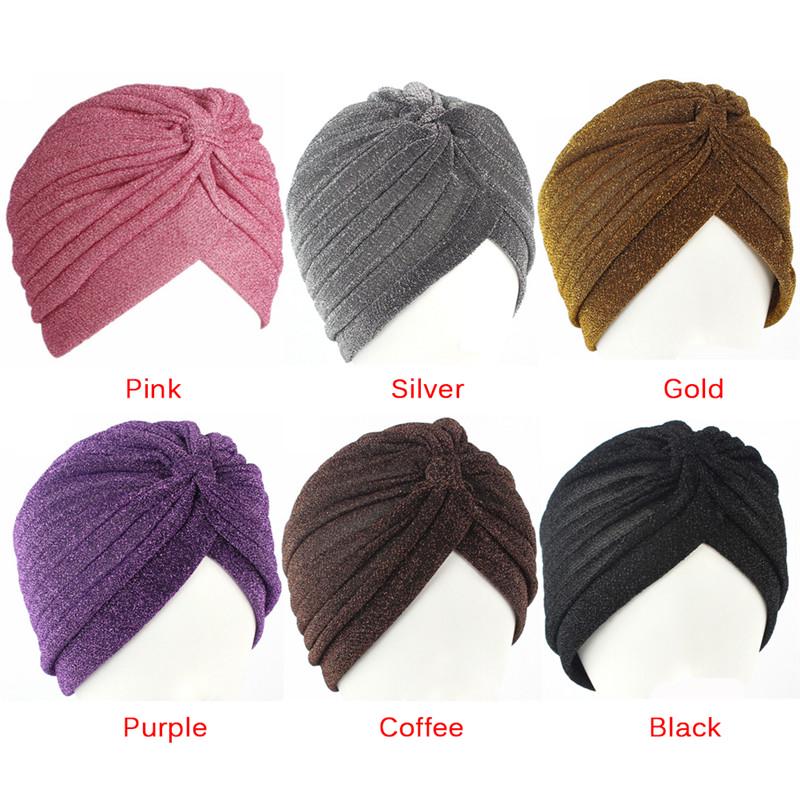 Männer Frauen Dehnbar Weich Indischer Stil Turban Hut Kopftuch Band Mütze