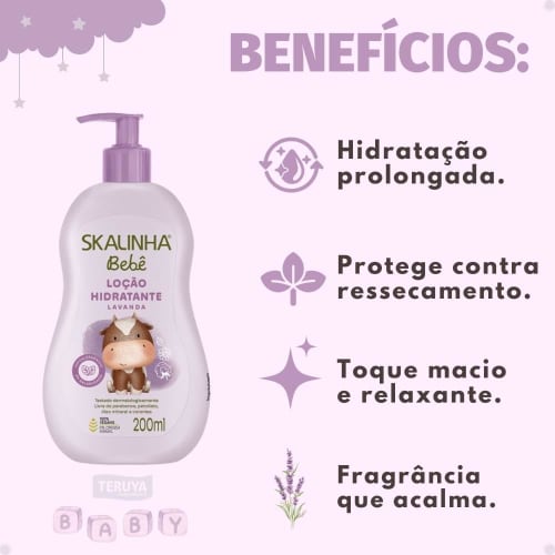 Skalinha Bebe Baby Body Lotion, Lavender, 200ml