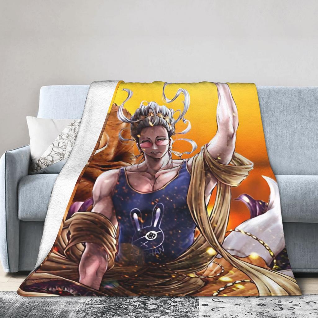 Record Of Ragnarok Buddha Blanket Cover Manga Fleece Throw Blankets Airplane Travel Printed Ultra-Soft Warm Bedspreads,