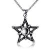 Halskette Hohl Fünfzackiger Stern Herren Trendiger Anhänger