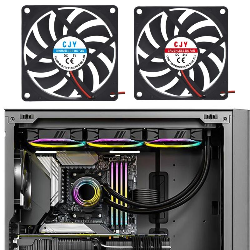 Powerful 80mm Computer Cooling Fan For Gaming PC Servers Heat Dissipation Computer Router CPU Cabinet Accessories