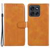 For Motorola Moto G56 5G Case Calf Texture PU Leather Wallet Phone Cover with Wrist Strap
