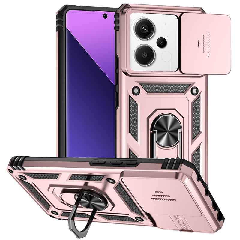 Full Cover For Xiaomi Poco X6 5G Case For Poco X6 5G Anti-knock Push Window Magnetic Phone Holder Back Case For Poco X6 5G Case