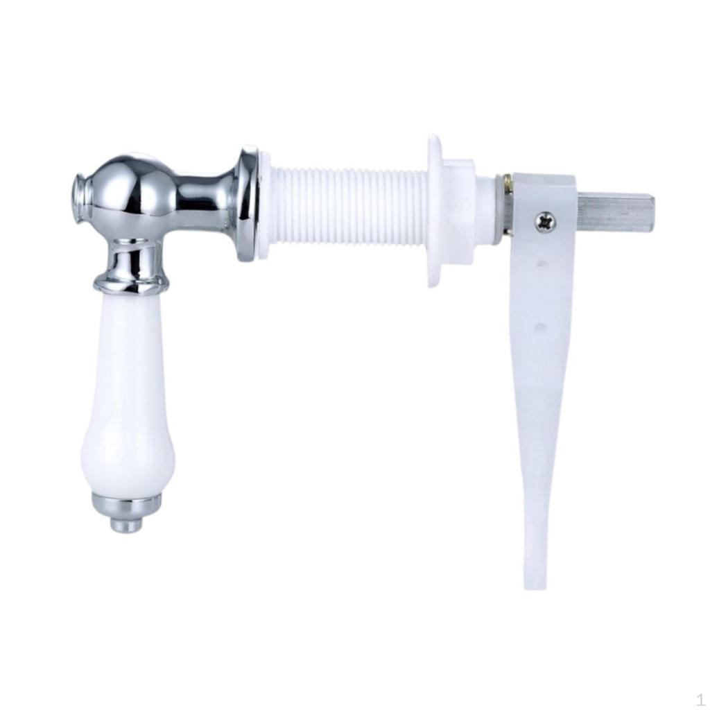 Ceramic And Metal Toilet Flush Handle for Household Cistern Tanks