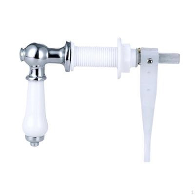 Toilet Flush Handle Ceramic Elegant Accessories Practical Metal Easily Install Replacement