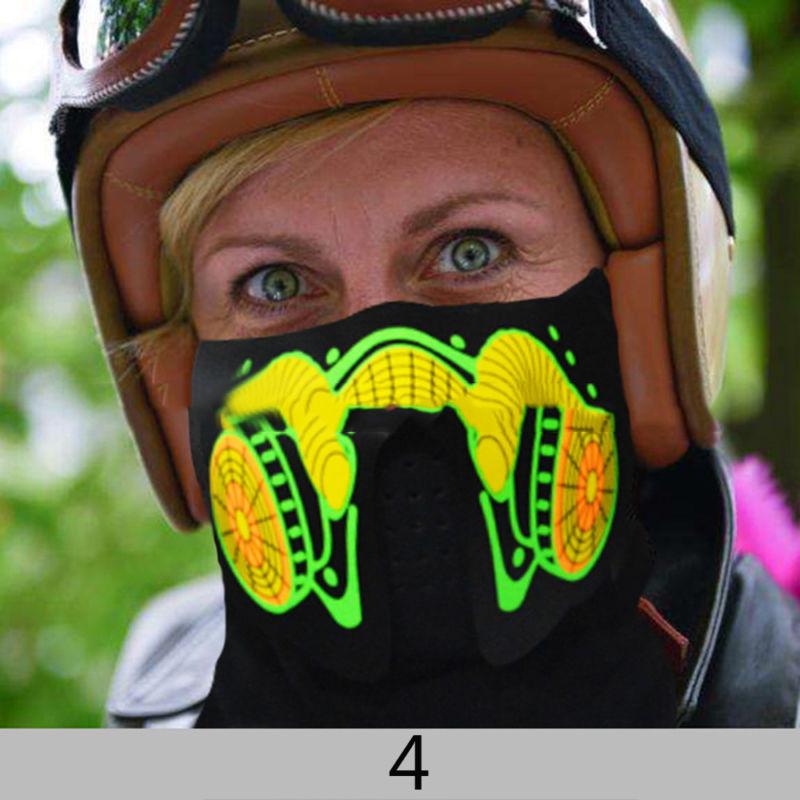 

Led El Wire Halloween Easter Rave Mask Luminous Costume Mask Easter Decors 4