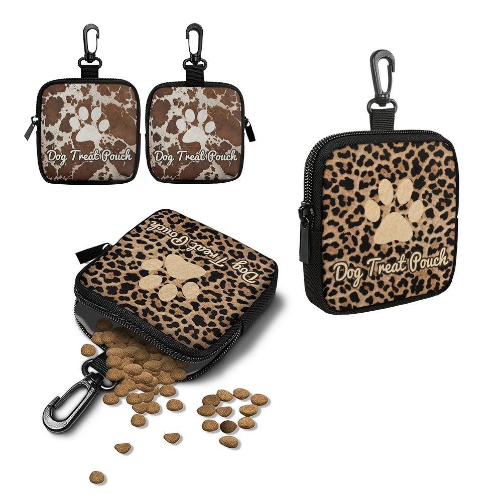 Mini Size Dog Treat Pouch Lightweight Portable Pet Training Pouch Leak-proof Zipper Closure Pet Snack Pouch Outdoor