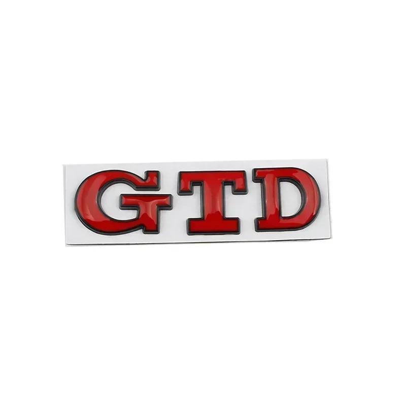 3D Metal Letters GTD Logo Car Rear Trunk Boot Emblem Badge Sticker Decals for Volkswagen VW Golf 7 6 5 4 MK2 MK4 MK5 MK6 MK7 ZK7