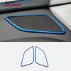 For Chevrolet Equinox 2017 2018 Stainless Steel Interior Silver/Black/Blue Car Front Sound Decoration Cover Trim Auto Accessory