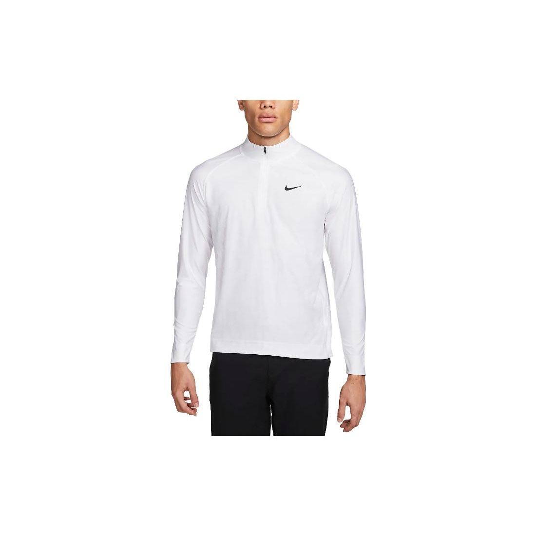 

Nike Однотонная футболка с длинным рукавом на молнии до середины, воротник-стойка, мужские топы, белый DR5281-100 XL