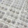 Mixed Color Pavé Zirconia Decorative Metal Button