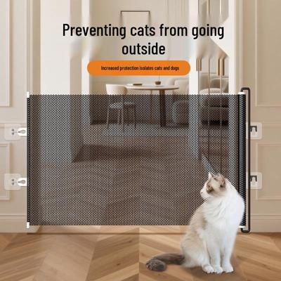 Retractable Anti-Cat Barrier Gate - Pet Fence & Anti-Jump Partition for Doors