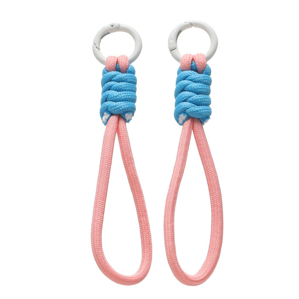 1pc Colorful Braided Lanyard Keychain for Phone Case Women Anti Lost Knot Rope Strap Car Key Chains Diy Accessories Keyring