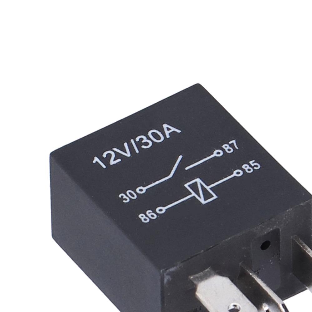 10 Pcs 36.6*23*15.5mm Automobile Relay 12V 30A Air Conditioner Relay Relay Set  Automobile Use