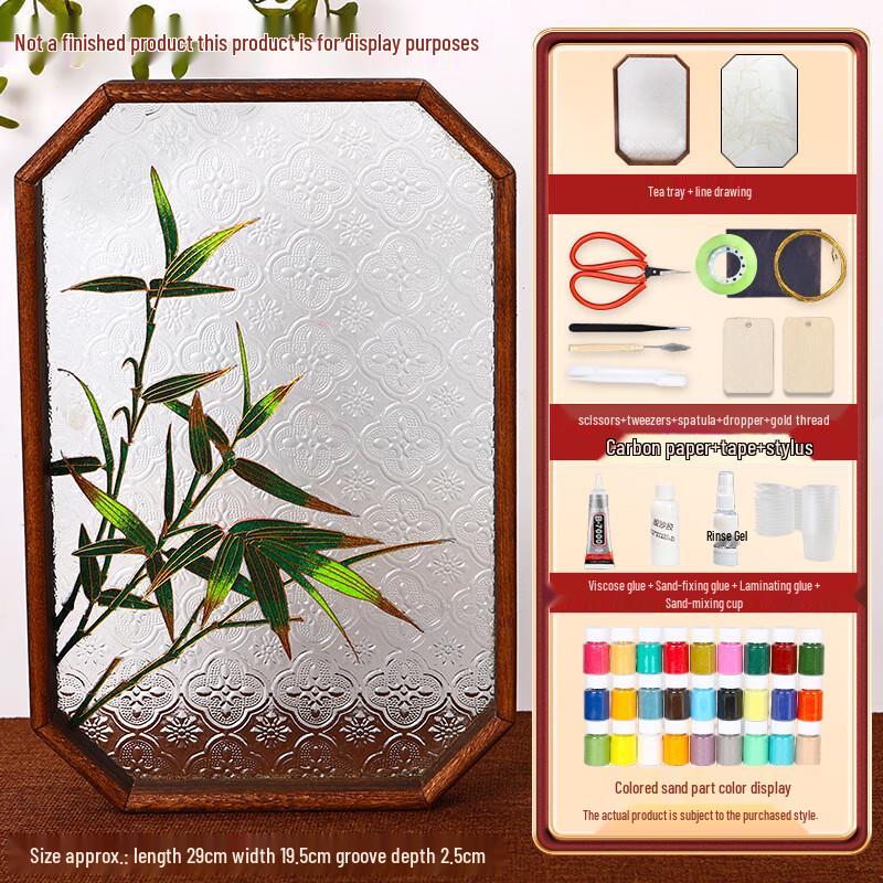 Cloisonné Enamel Tea Tray DIY Kit