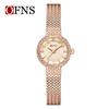OFNS Women's Retro Quartz Watch with Wheat Ear Mesh Strap - Waterproof Ladies Wristwatch