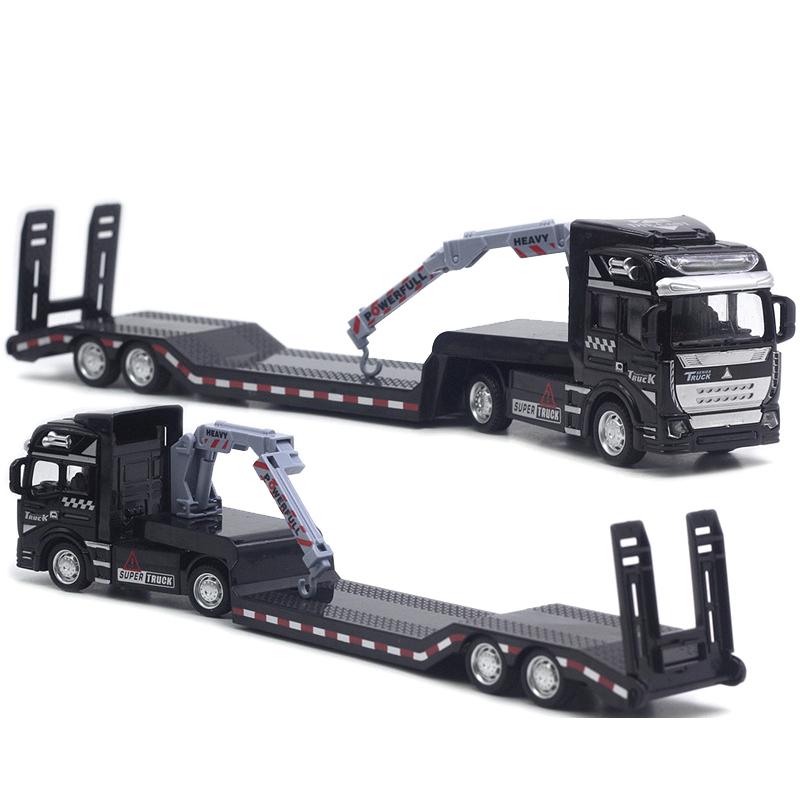 1: 50 Alloy City Flatbed Transport Vehicle, Multiple Trailers, 33Cm Car Model, Cloud Ladder Truck, Excavator