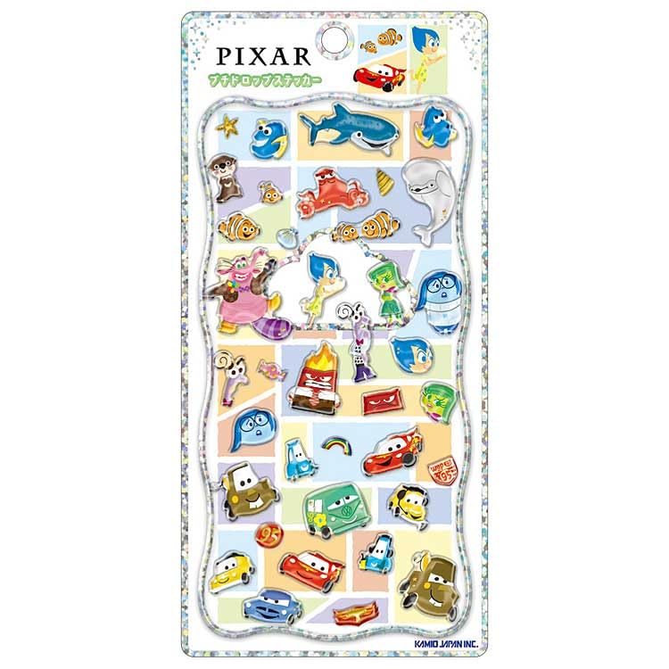 

Kamio Japan Disney Pixar MIX Petit Drop Sticker 070317 Cars Nemo