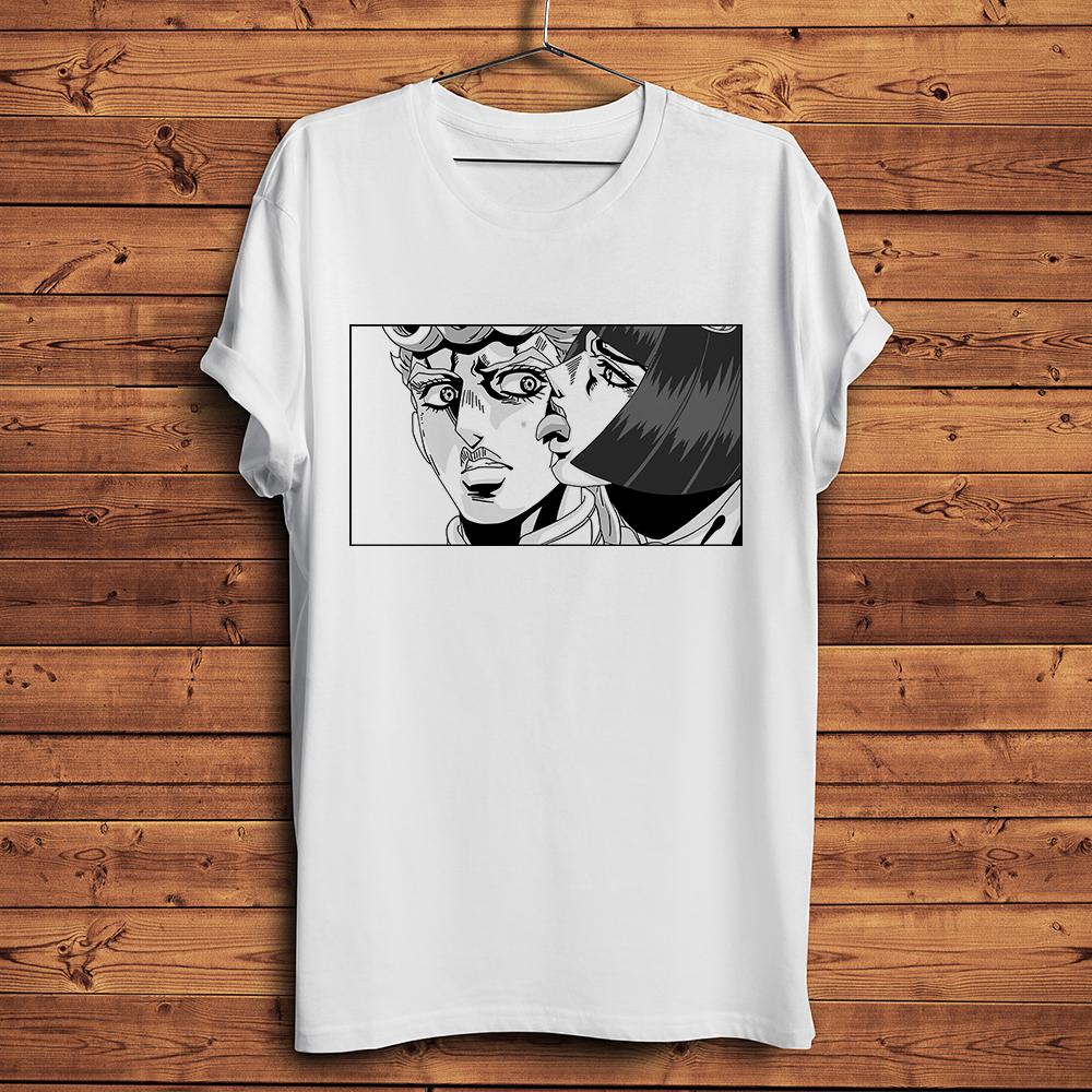 

Bucciarati licking Giorno JoJo funny anime t shirtUnisex new white casual short sleeve tshirtunisex streetwear teebreathable S