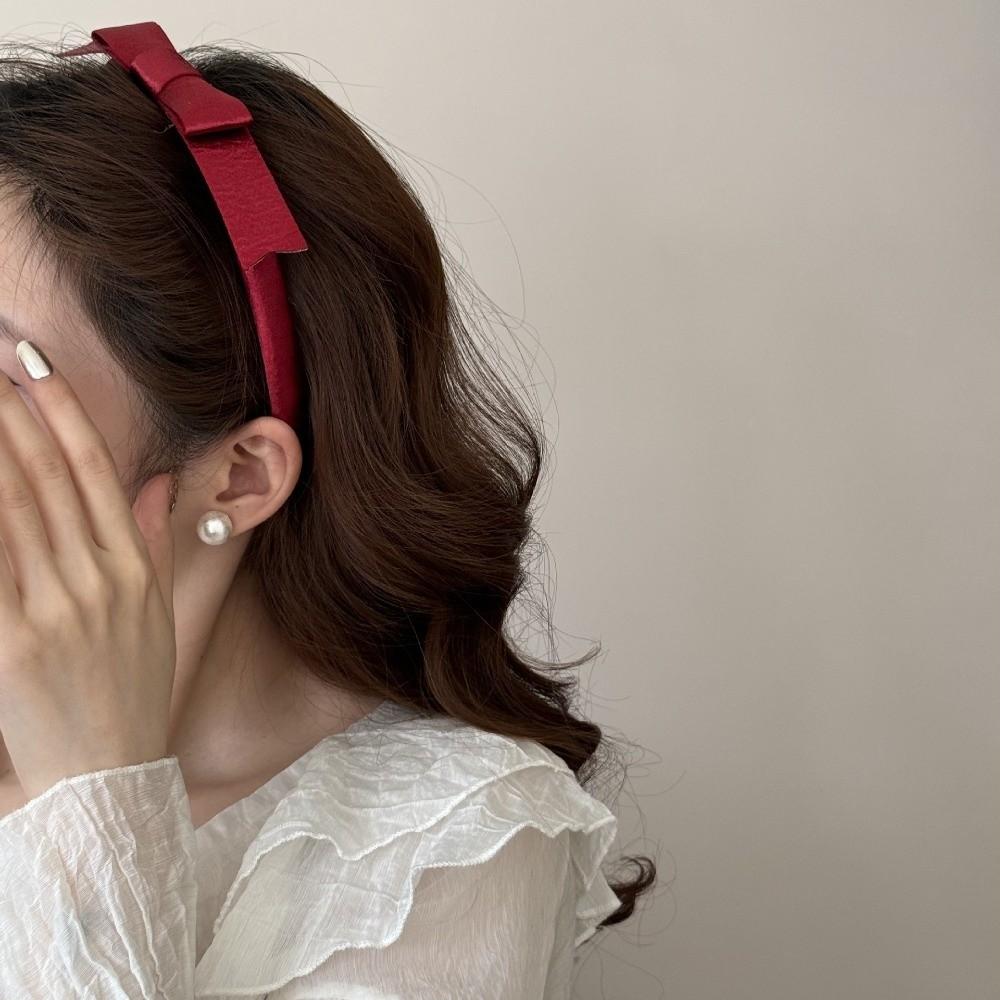 Thin Balletcore Hair Band Non-Slip Women Hairband Sweet Bow Headband  Hair Accessories