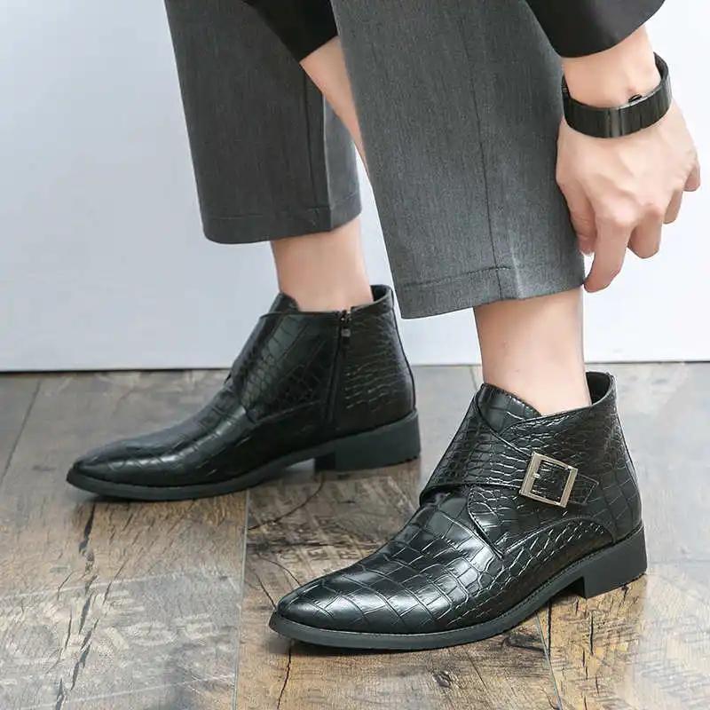 Super Big Size Legitimate Leather Black Dress Shoes Man Heels Elegant Shoes For Men Shoes 48 Sneakers Sport Styling