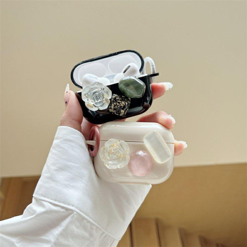 Airpods Pro For Apple Bluetooth Headset 1/2 Generation Protective Cover Flower Gem Buckle 3 Generation Women'S Models
