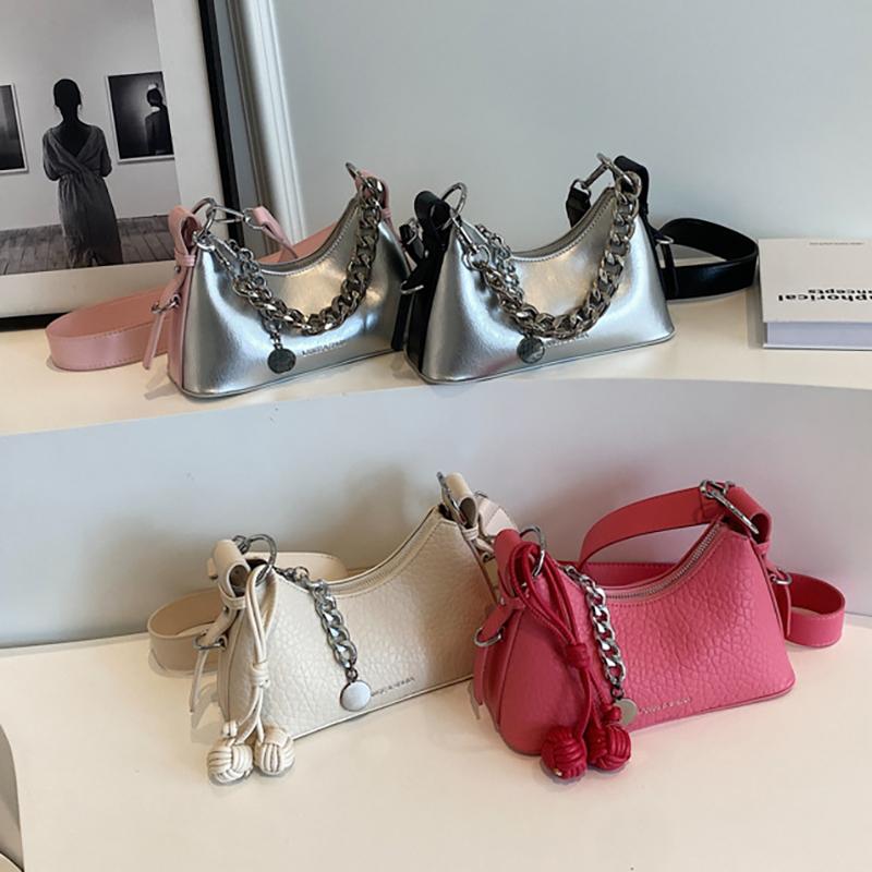 High-End-Kette Handheld Kleine Tasche für Frauen 2023 Neue Textur Nische Einzelne Schulter Unterarm Tasche Modische Umhängetasche Kleine Tasche