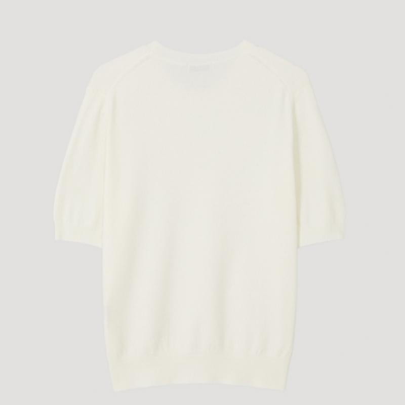  She S miSS  Round Neck Half Sleeve Knit SSkpop12600 Iv