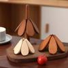 Creative Solid Wood Coaster Home Ornament Heat Resistant Insulation Mat Tree Shape Cup Pad Dining Table