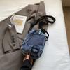 Mobile Phone Bag Women's Crossbody Bag Denim Shoulder Bag Vertical Coin Purse