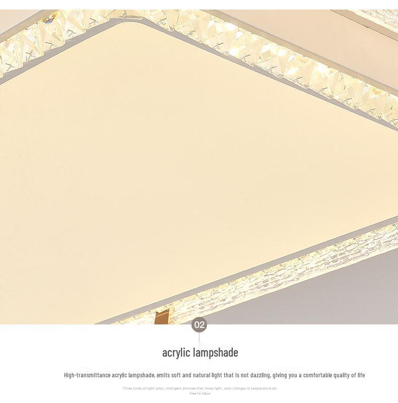 Nowoczesne światło sufitowe z pełnym spektrum ochrony oczu - Model 2025 do salonu i sypialni głównej