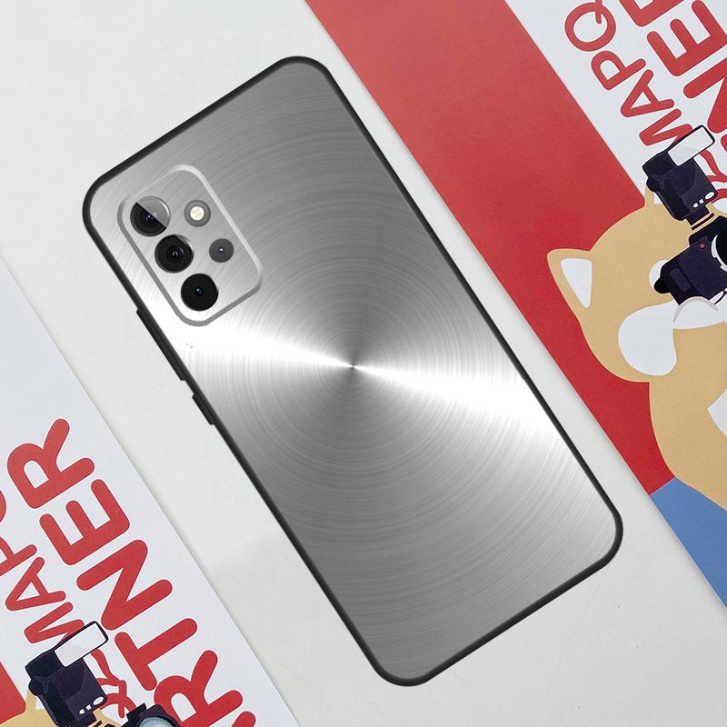 Steel Iron Metal Pattern Case For Samsung Galaxy A36 A35 A55 A06 A16 A26 A56 A53 A32 A52 A33 A13 A14 A34 A54 A17 A15