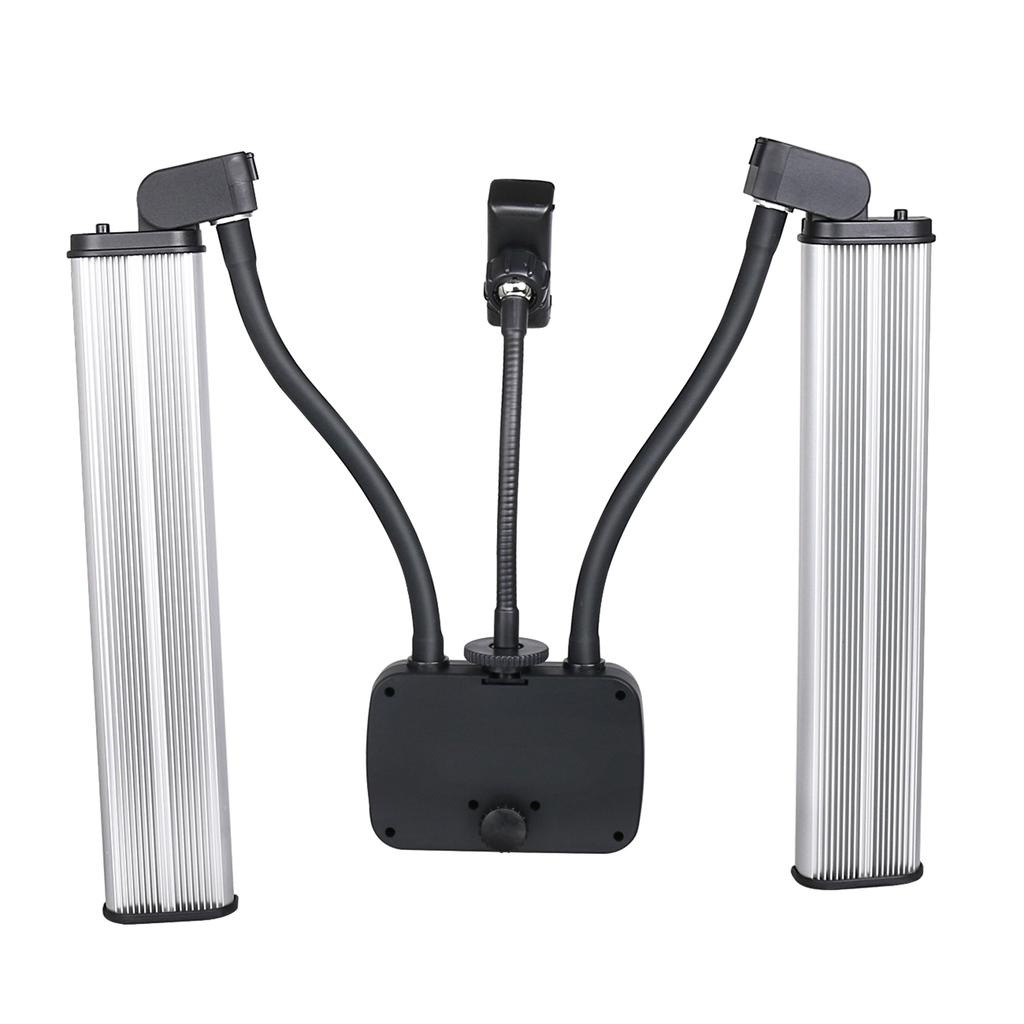 45W Dual-arm Fill Light Tri-color Beauty Light Multi-angle Rotatable Hose Tube Design 224pcs Beads