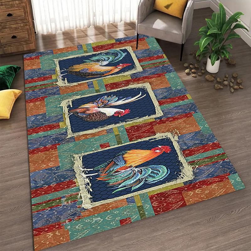 Bohemian Vintage Carpets Living Room Bedroom Carpet Printing Soft Entrance Floor Mat Home