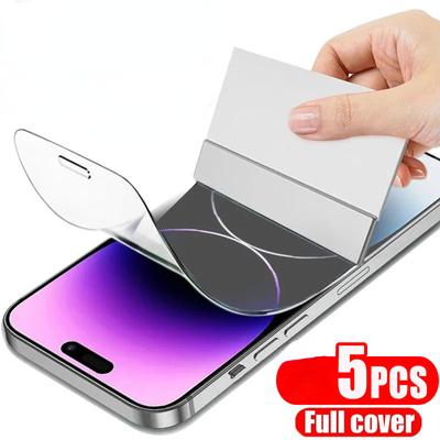 Hydrogel-Folie Vollabdeckung Für iPhone 11 12 13 14 Pro Max mini Displayschutzfolie Für iPhone 14 8 7 Plus 6 5s SE 2020 Kein Glas