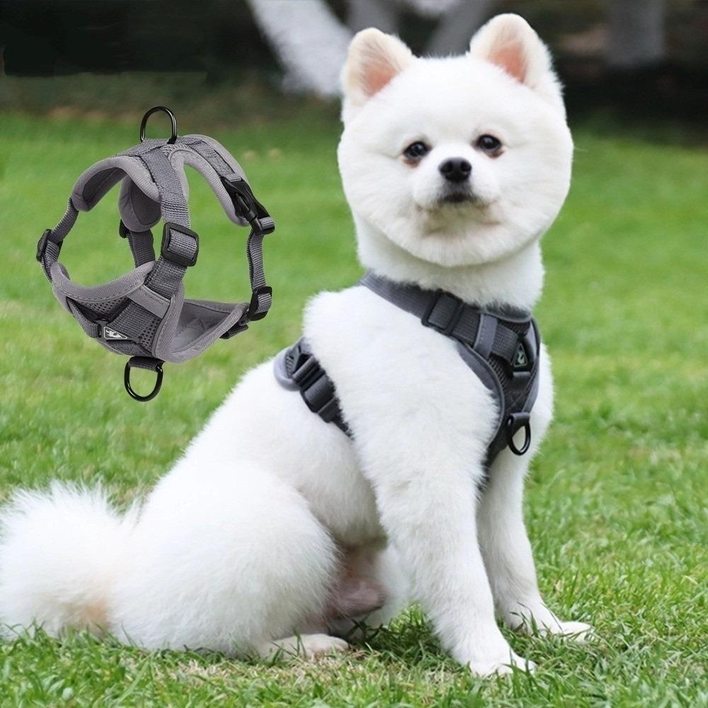 Adjustable Mesh Pet Harnesses Reflective No-Pull Chest Strap Anti Loss Dogs Accessories  Outdoor