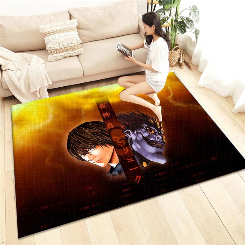 Death Note HD Printed Carpet Living Room Home Decor Sofa Table Rug Anti Slip Chair Cushion Lounge Mat Picnic Camping  Ar
